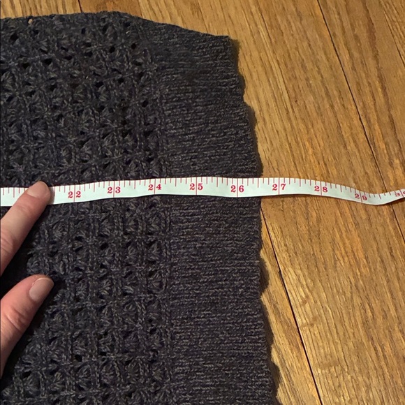 DKNY Dark Grey Knit V-Neck Sweater - Picture 8 of 9